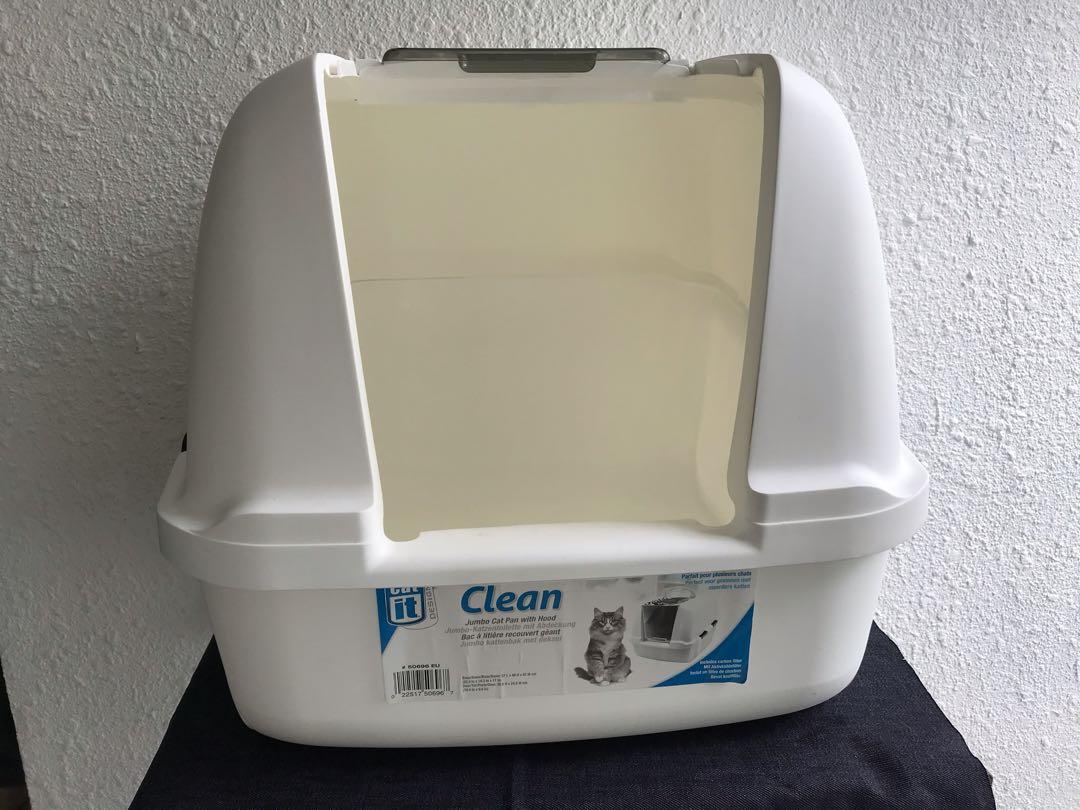 Hagen Catit Hooded Jumbo Cat Litter Box / Pan / Toilet with Replaceable
