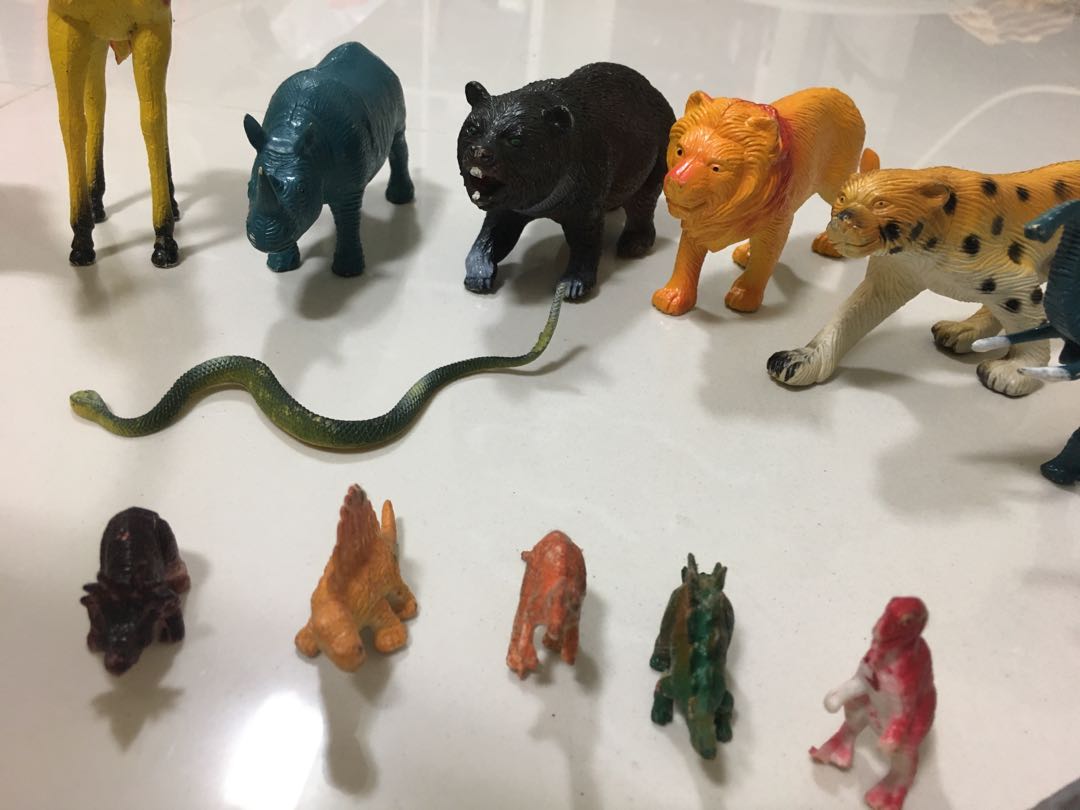 Hard shop plastic animals
