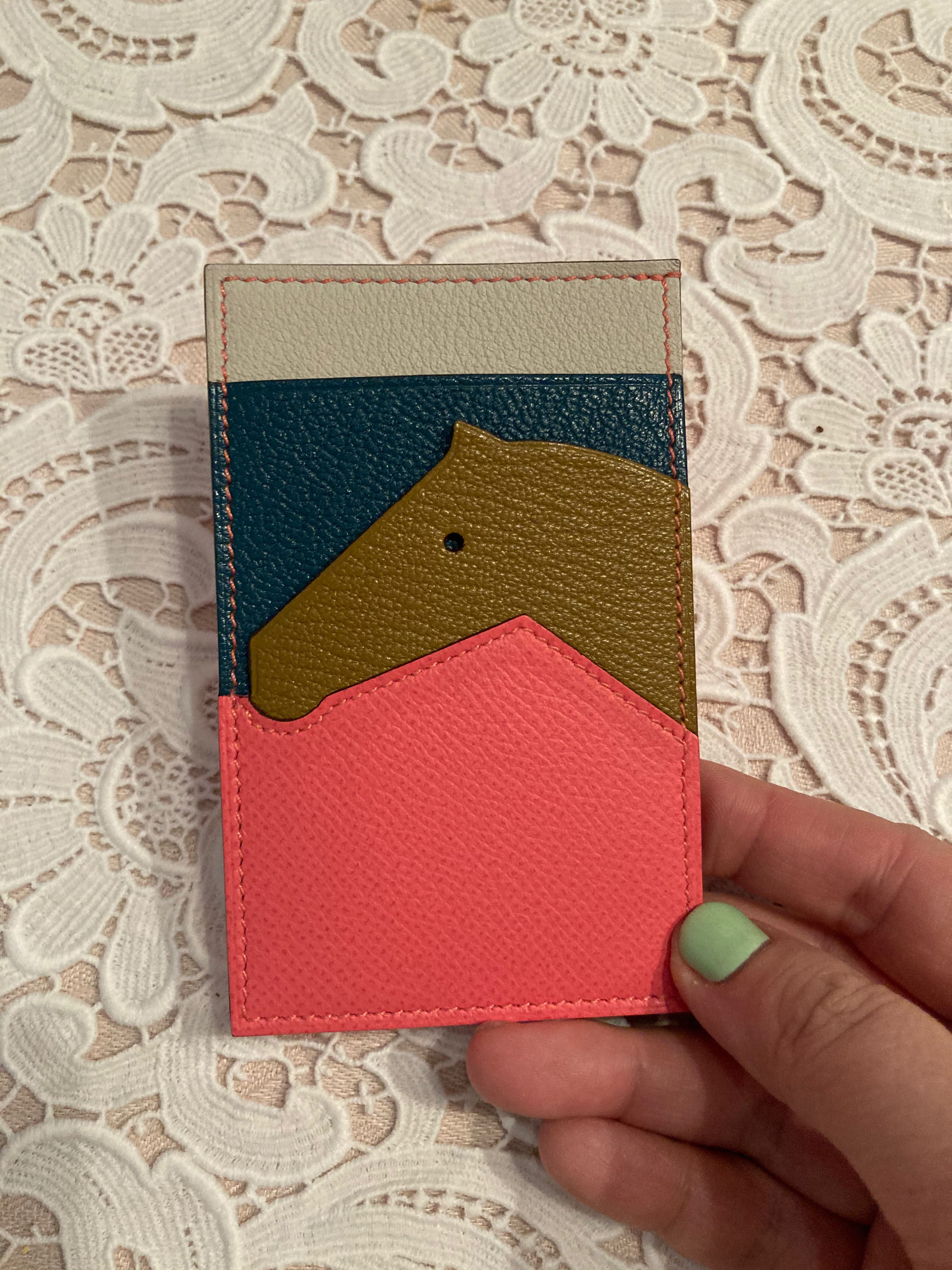 Shop HERMES Les petits chevaux card holder (H078319CAAA) by BeParisienne