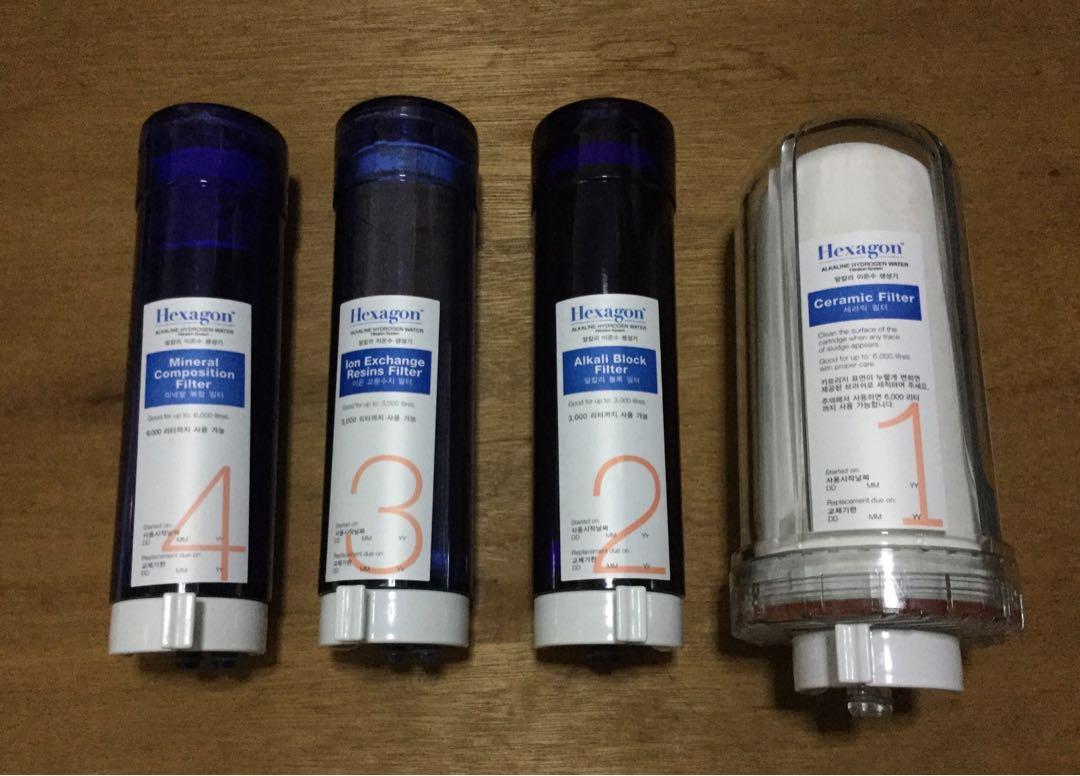 Hexagon Alkaline Hydrogen Water Filtration (original 4 filter