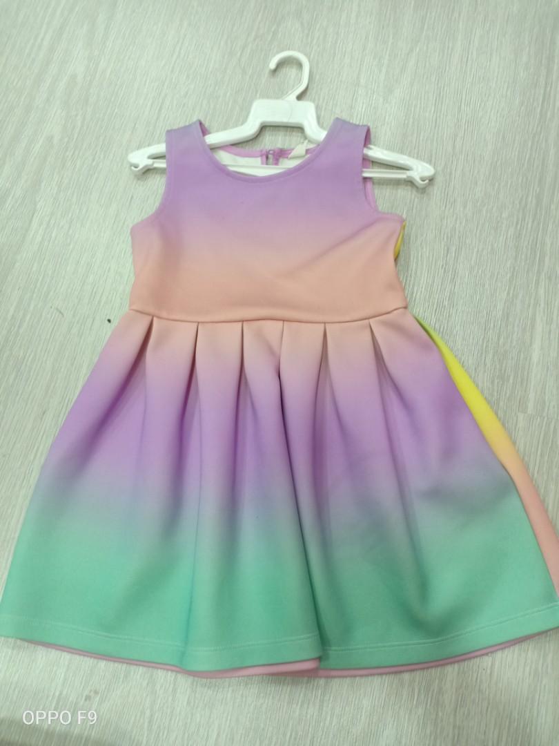 h&m rainbow dress