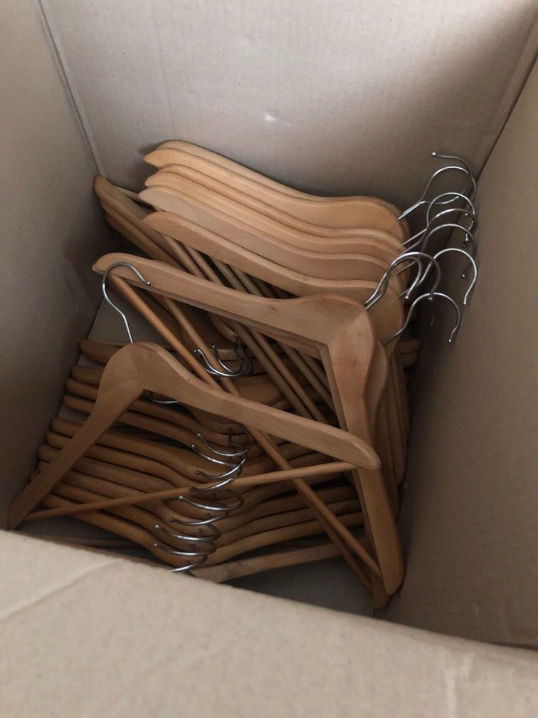 Ikea Wooden Hangers, Furniture & Home Living, Furniture, Shelves