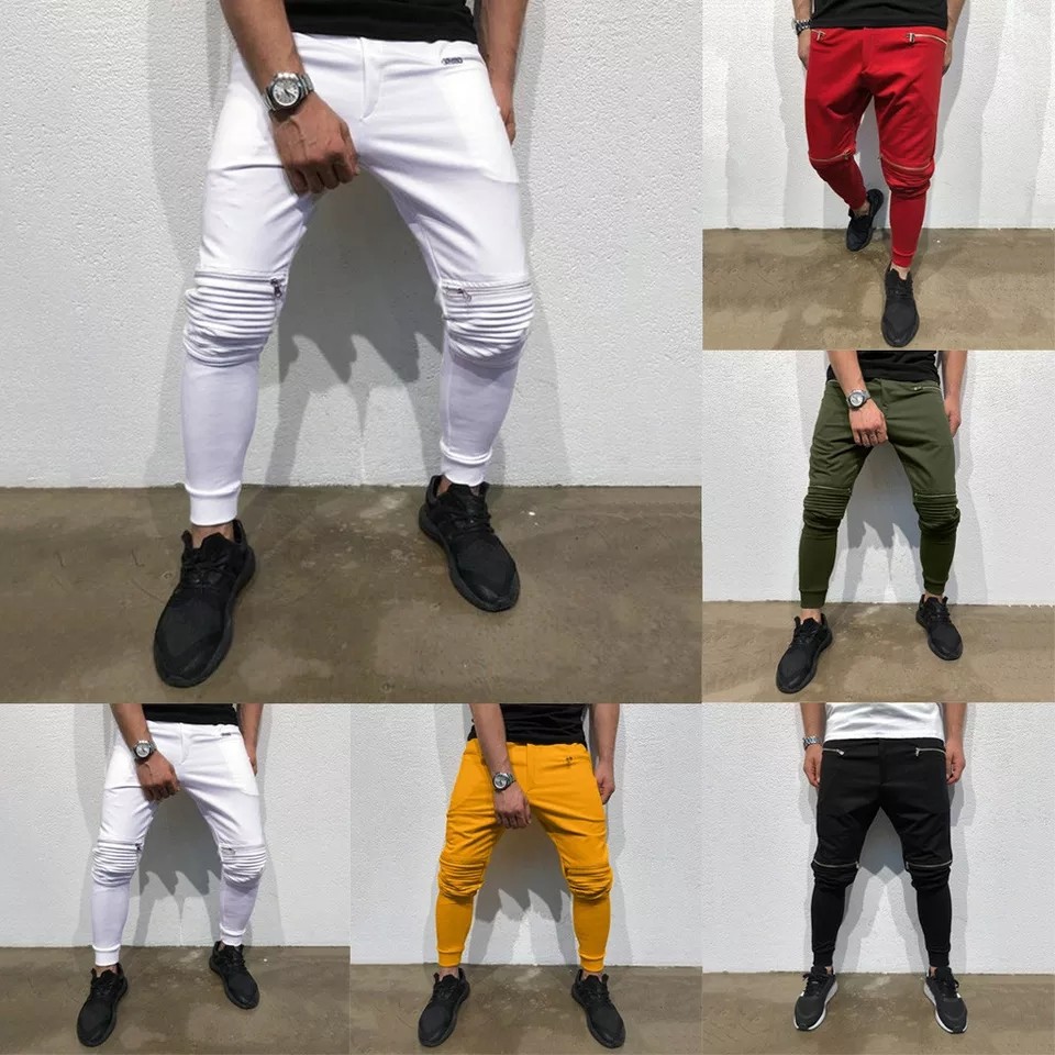 Jogger Pants men white yellow black red green Men s Fashion