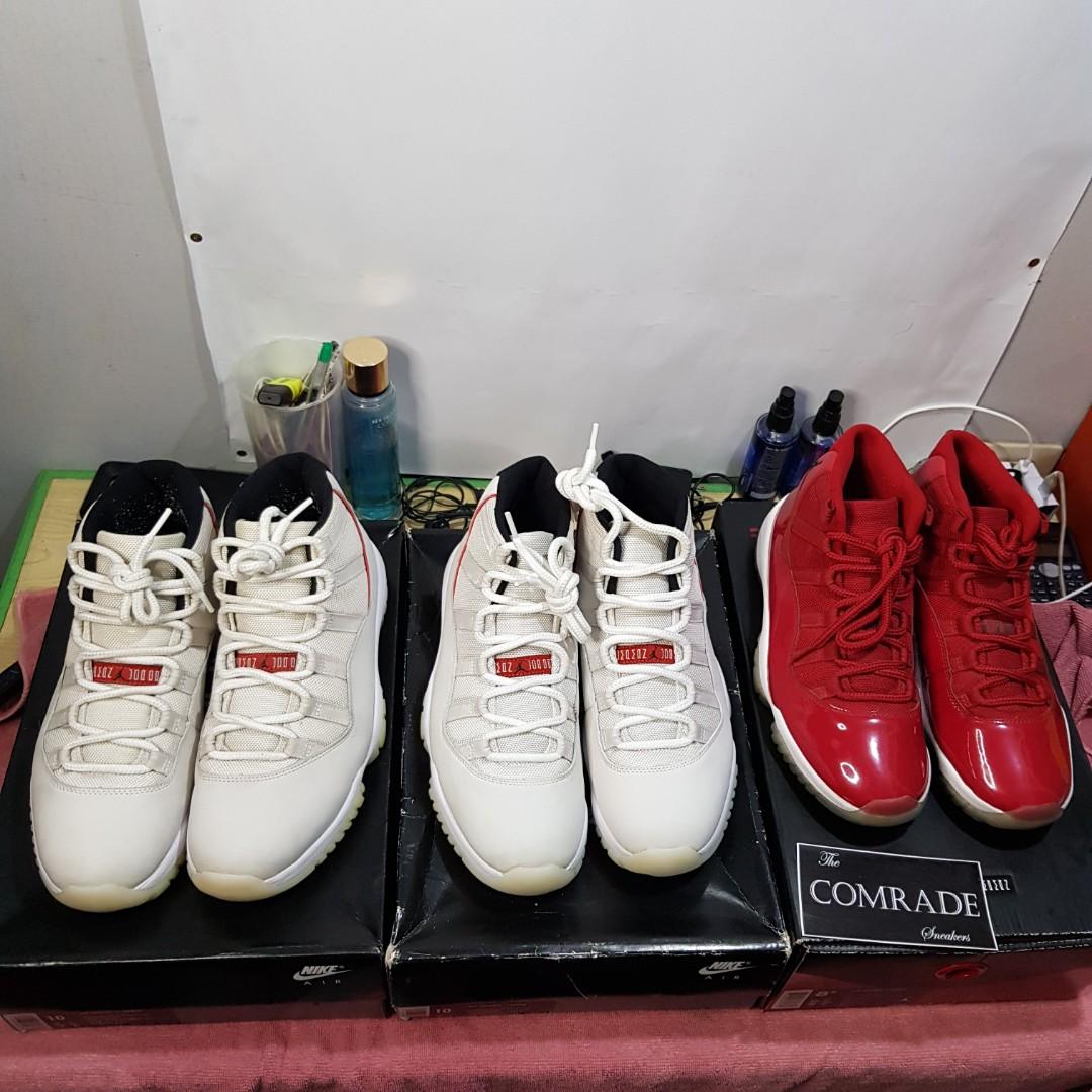 Jordan 11 sale platinum tint men