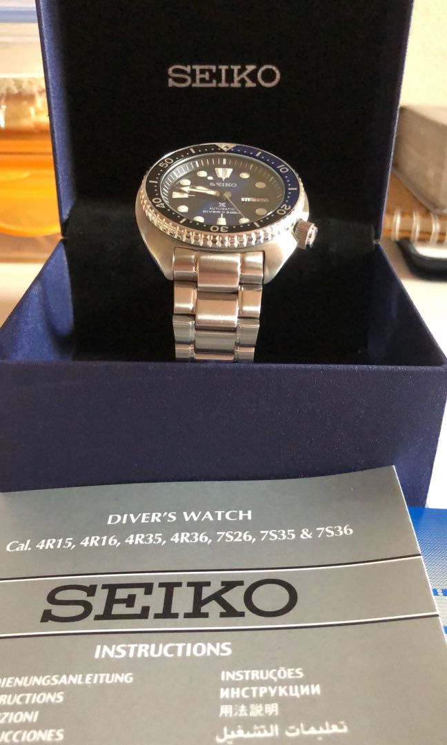 Jual Seiko Prospex Turtle Batman Automatic Like New, Barang Mewah, Jam  Tangan di Carousell