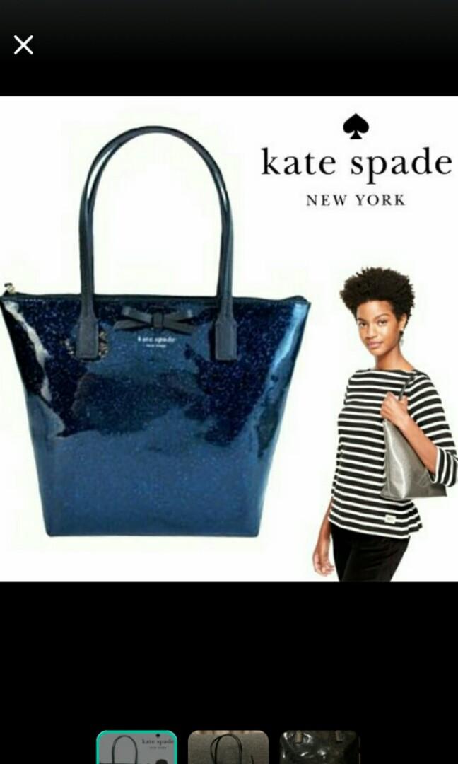 Kate spade handbag Jeralyn Mavis Street Glitter in dark blue, Women's  Fashion, Bags & Wallets, Purses & Pouches on Carousell