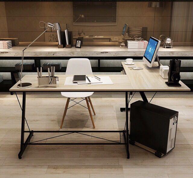 L Shaped Computer Table (Category: Tables & Sets) located in Manila. Submitted by atbp.furniture (Listing ID 1018082537, Image 1). Description: Https://atbpfurniture.wixsite.com/home/atbp-tables Plus shipping. Check photo Dimensions. Check photo Limited stocks!! Manila and selected Luzon area only For delivery. No pick up/meet up .