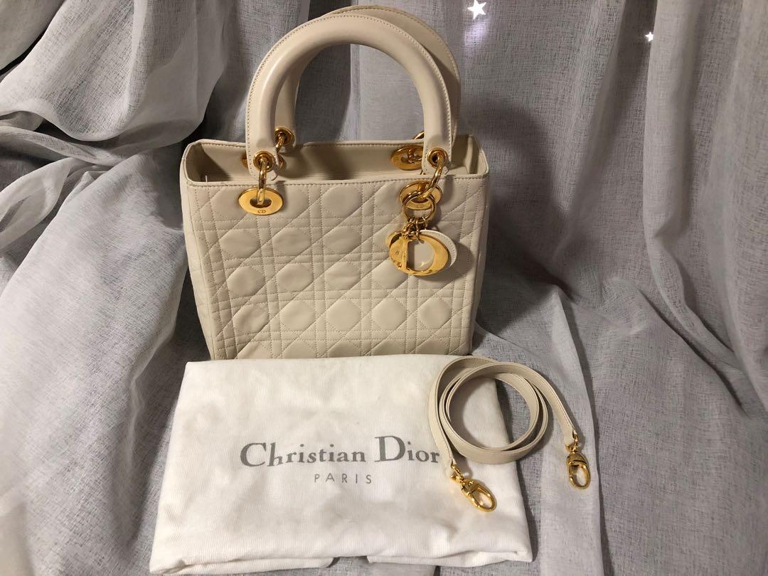 Dior Lady Bag Full White  Nice Bag