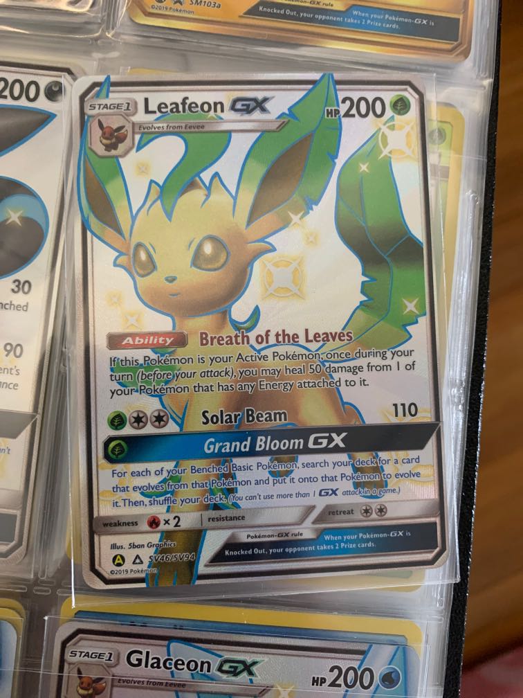 Leafeon Gx Sv46 Hidden Fates Toys Games Board Games Cards On Carousell Pa dba finder du altid et godt tilbud pa bade nye og brugte varer til salg. carousell