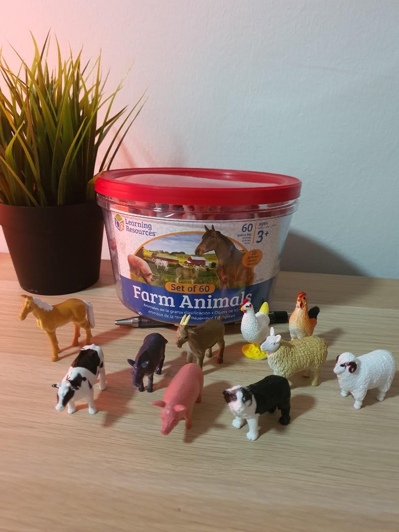 Learning resources jumbo farm shop animals