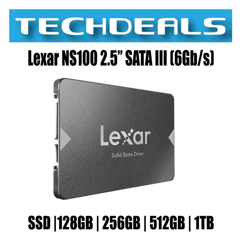 Lexar NS100 2.5” SATA III 6Gb/s Internal 256GB SSD, Solid State