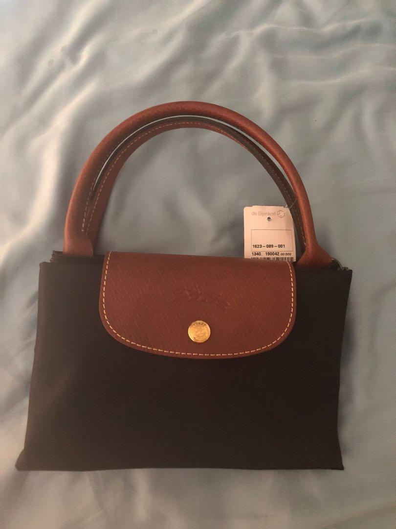longchamp le pliage medium short handle