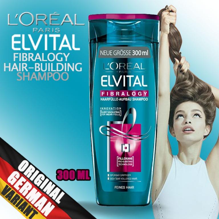 Loreal Paris Elvital Fibralogy Hair Building Shampoo Health Beauty Hair Care On Carousell