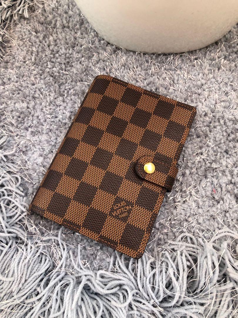 LV agenda (Category: Luxury Bags & Wallets) located in Las Pinas. Submitted by bags.mnl (Listing ID 1018243576, Image 1). Description: -guaranteed 💯 -PM sized -9/10 condition -kasya passport -provided dustbag only .