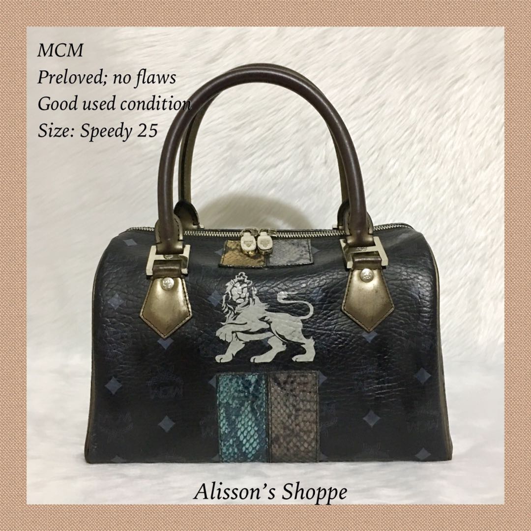 MCM Speedy 25, Women's Fashion, Bags & Wallets, Purses & Pouches on  Carousell