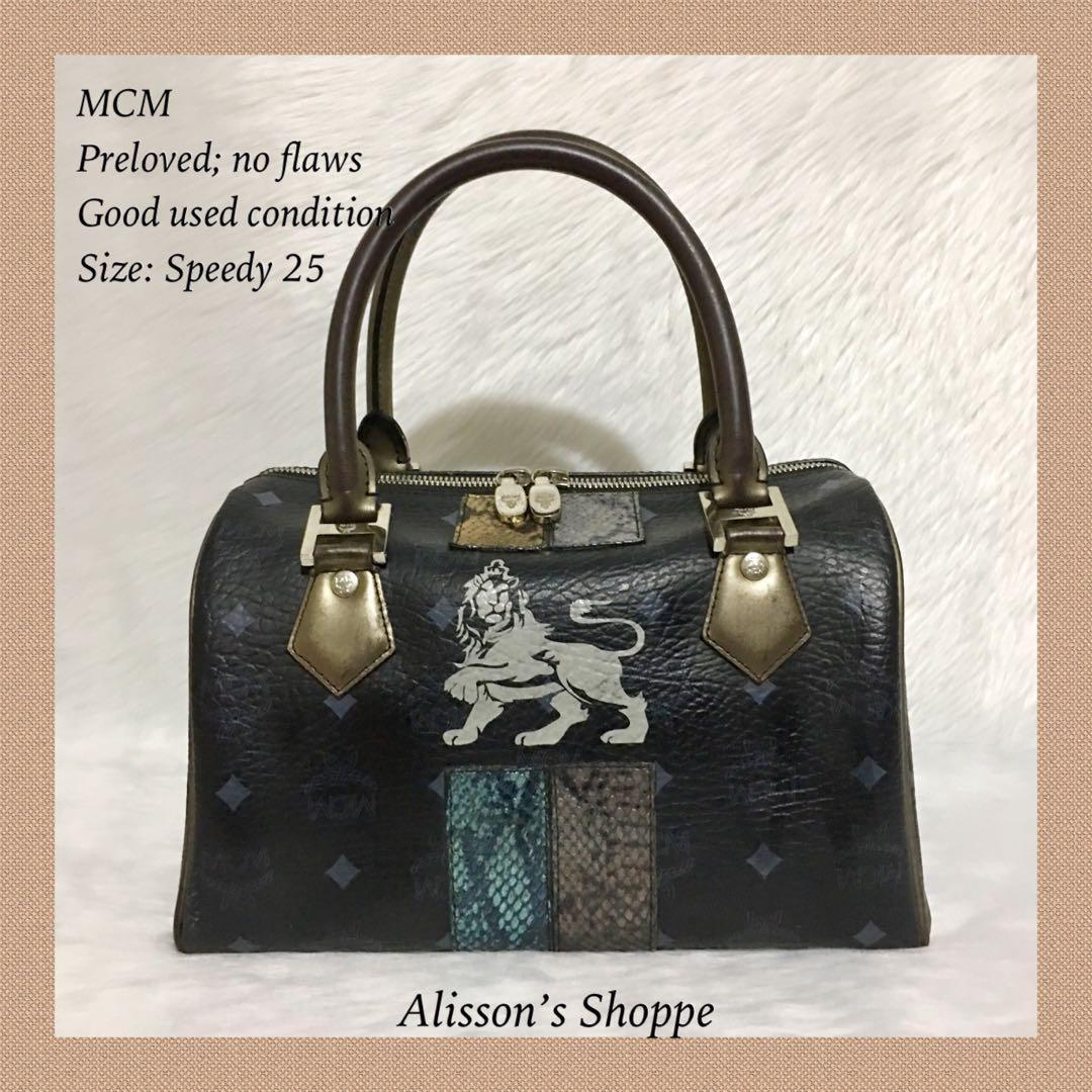 Mcm speedy 25 - hand carry, Women's Fashion, Bags & Wallets, Purses &  Pouches on Carousell