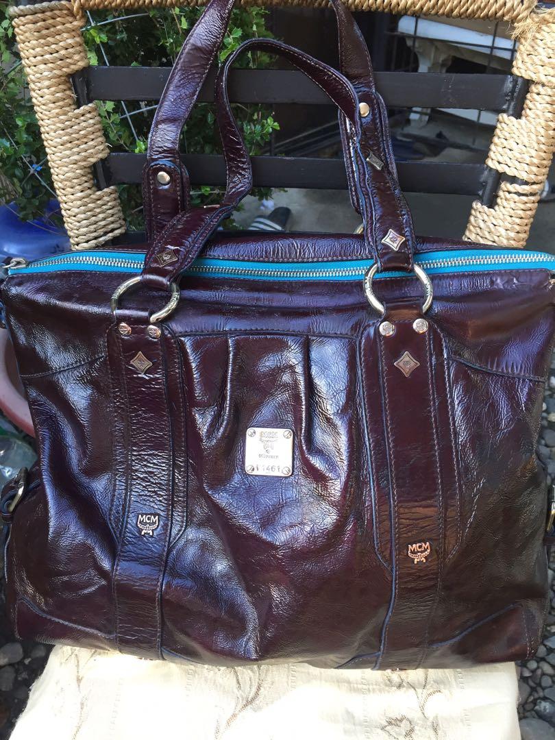 hand painted leather bolsas