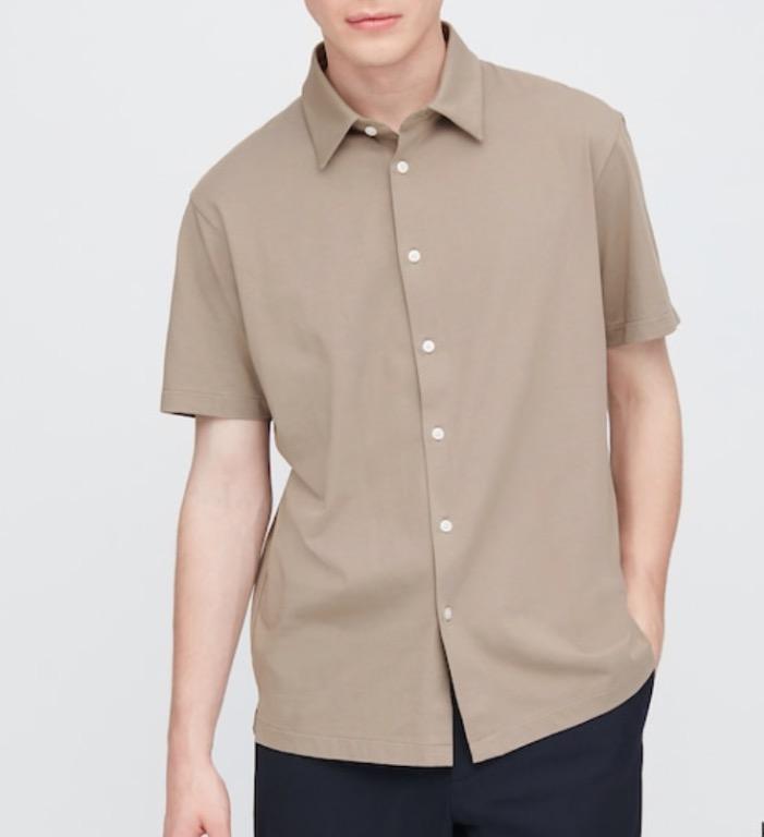 Men Airism Jersey Open Collar Short Sleeve Polo Shirt Men S Fashion Clothes Tops On Carousell