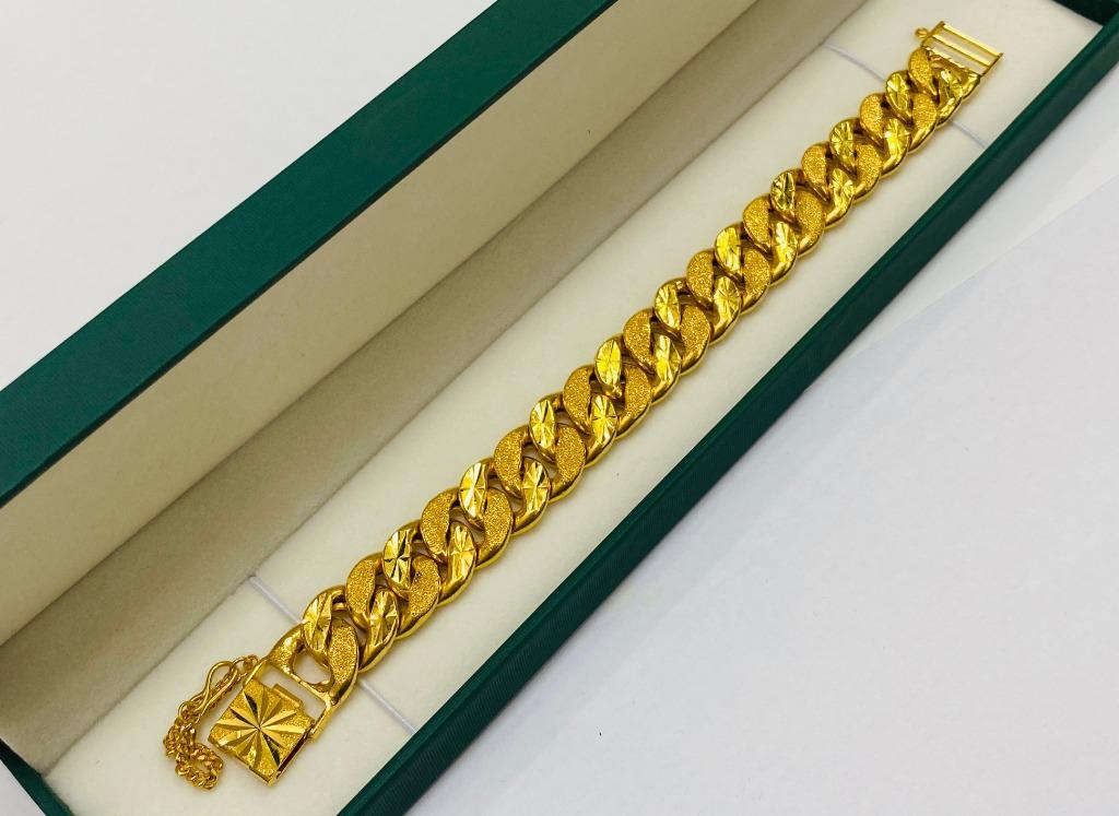 Men Collection 916 Gold Bracelet S4506