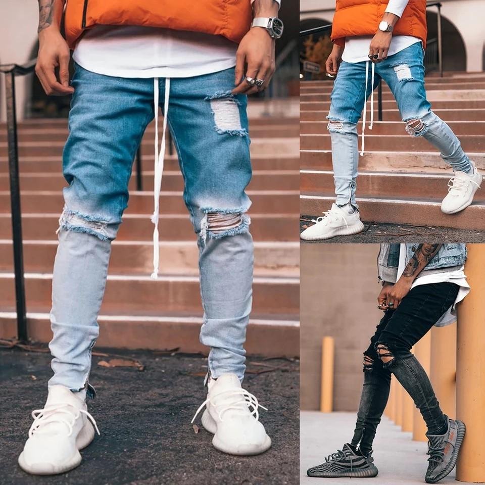 torn jeans men's style
