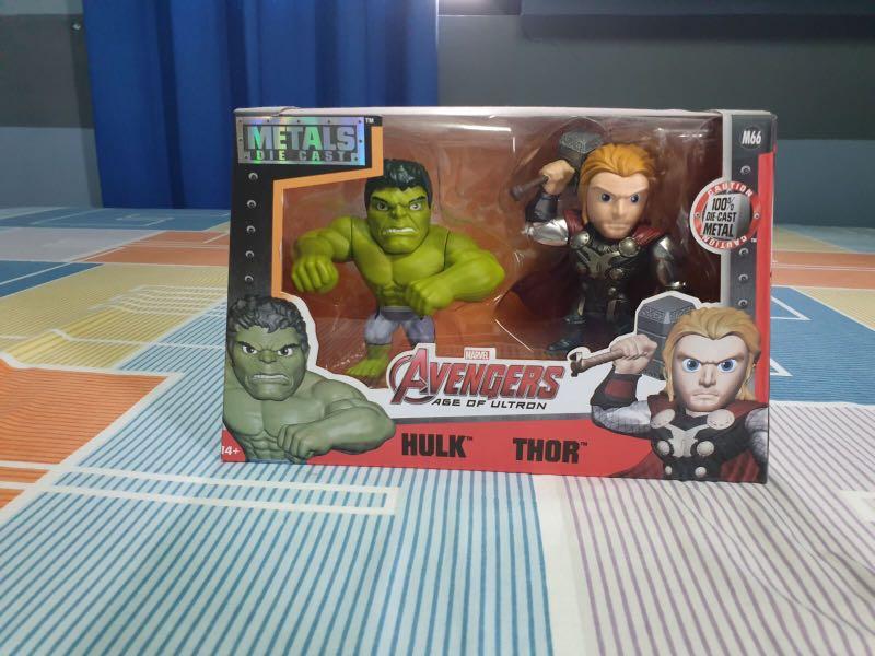 Metals Die Cast Thor And Hulk From Avengers Age Of Ultron Toys Games Toys On Carousell
