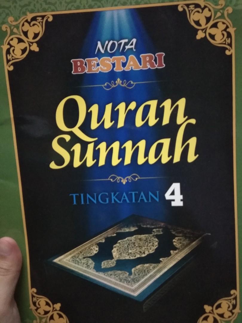 Nota Pendidikan Al Quran Sunnah Tingkatan 4 Books Stationery Books On Carousell