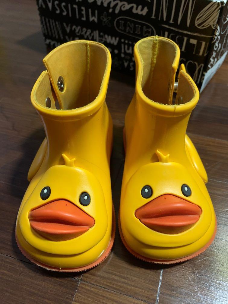 mini melissa duck rain boots