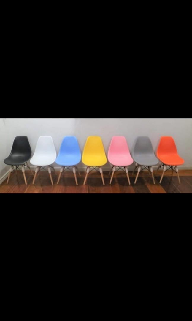 Minimalist Pink Chair (Category: Tables & Sets) located in Mandaluyong City. Submitted by bceshops (Listing ID 1018312072, Image 1). Description: Minimalist Pink Chair 1,499 Only! MOP: BDO,BPI, Gcash Pick Up: Mandaluyong Area.