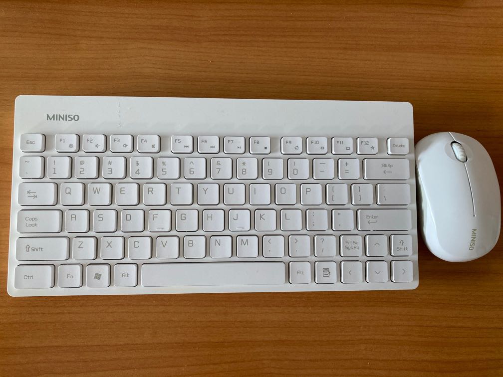 Miniso Wireless Mouse and Keyboard Set, Computers & Tech, Parts