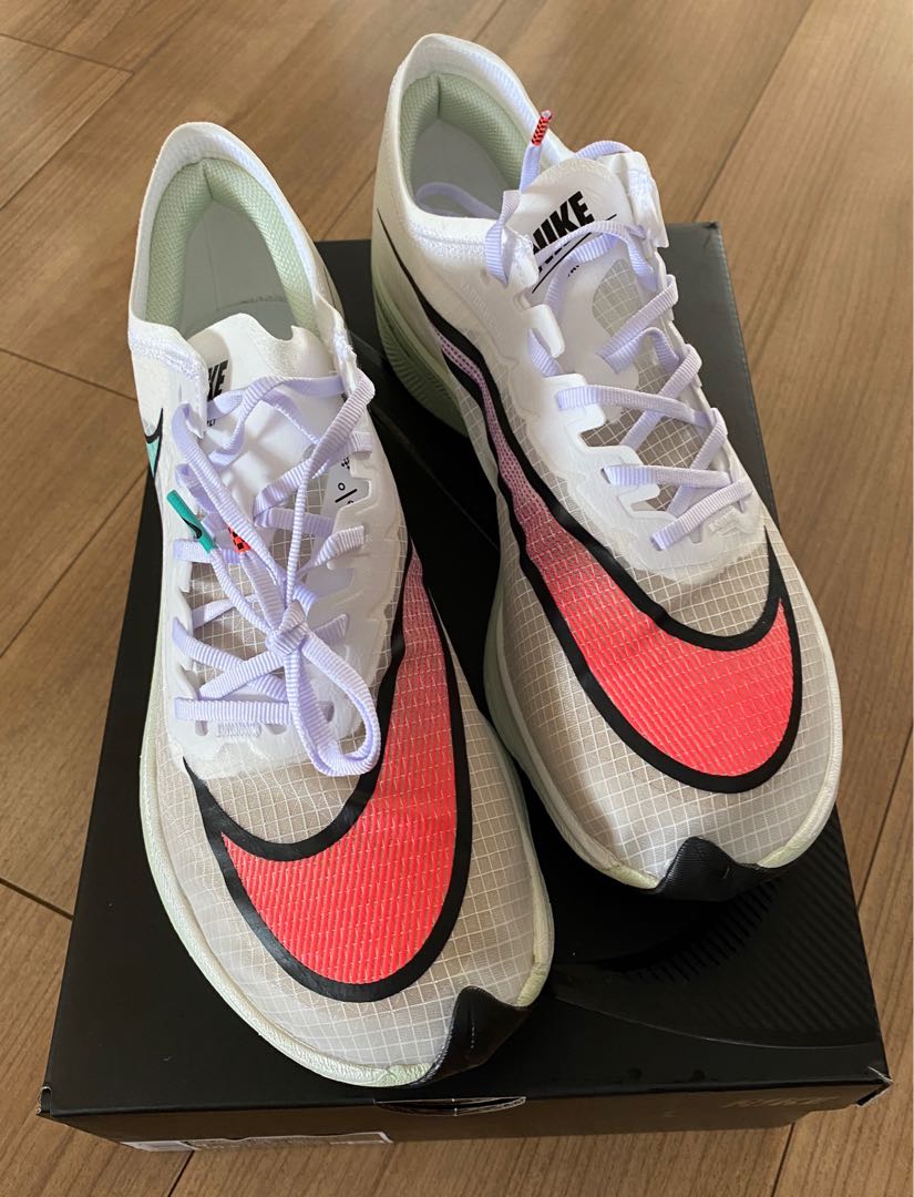 Nike Vaporfly Next% (White/Black/Hyper Jade/Flash Crimson), Women's ...