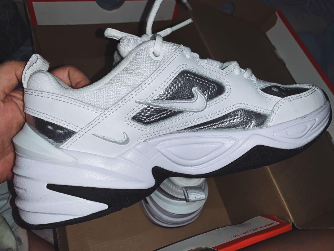 white tekno trainers size 4