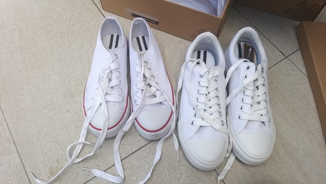 North star school white shoes