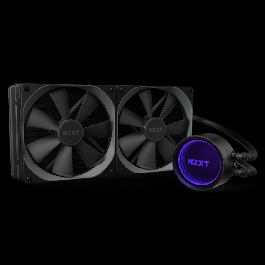 Nzxt Kraken X63 280mm Rl Krx63 01 Aio Rgb Cpu Liquid Cooler Rotating Infinity Mirror Design