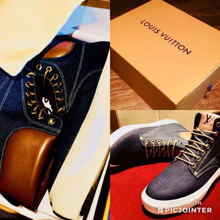 louis vuitton denim high tops