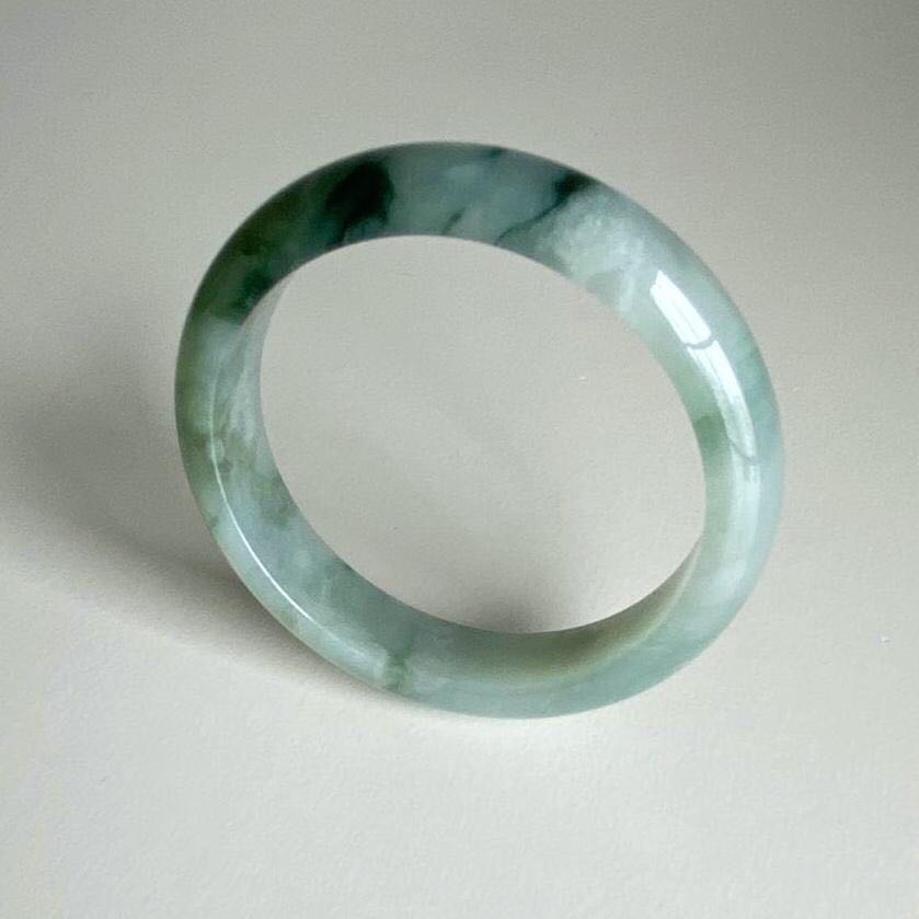 oval jade bangle