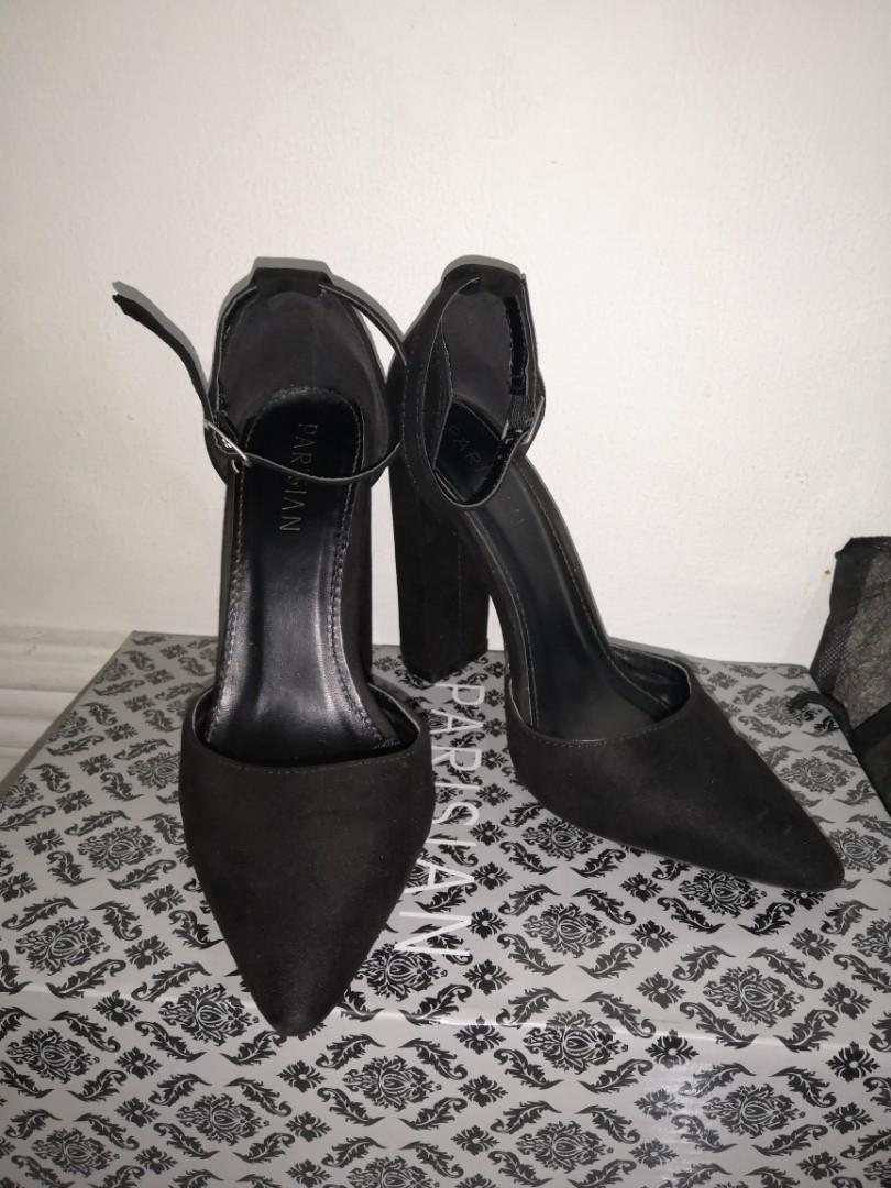 black strappy heels size 5