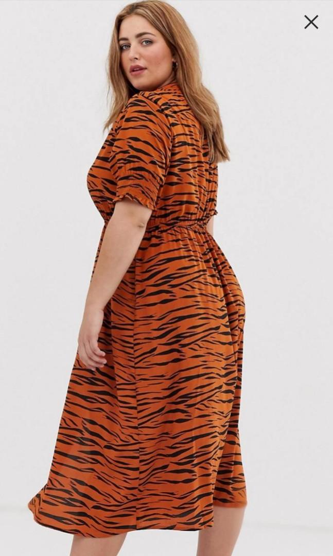 Plus size top tiger dress