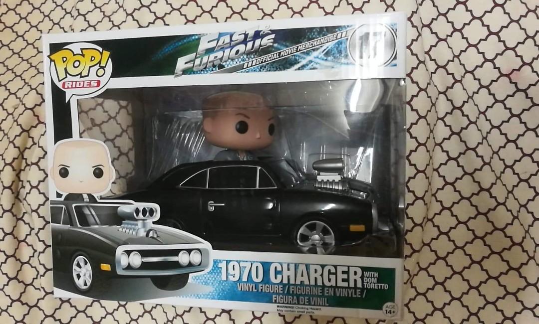 Funko Pop Rides Fast Furious 1970 Dodge Charger + Dom Toretto #17