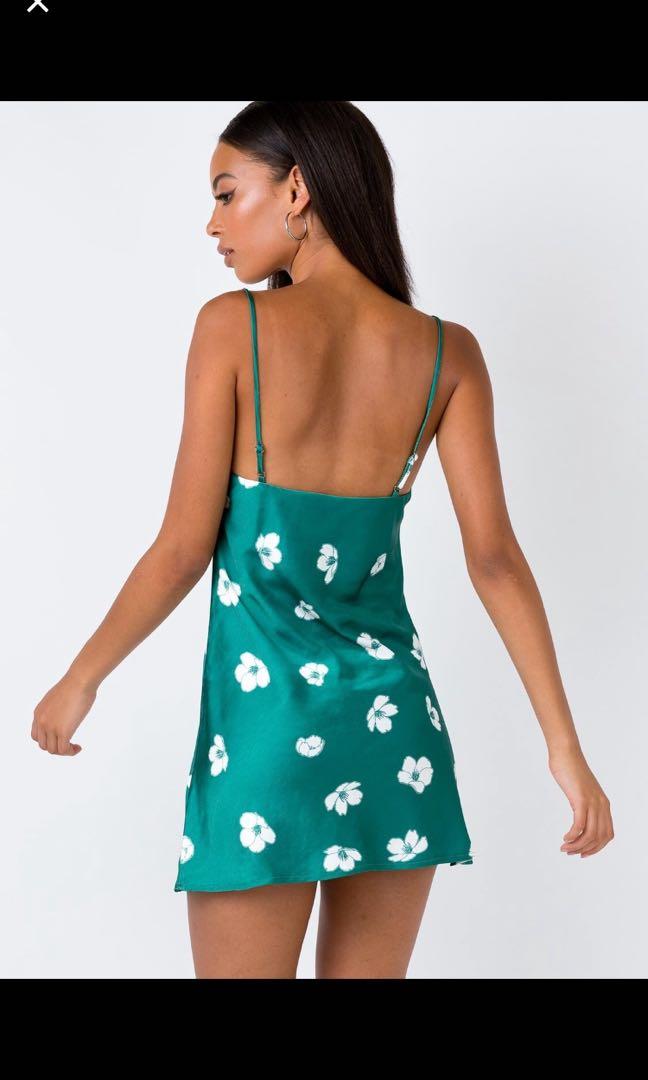 ultra mini dress green