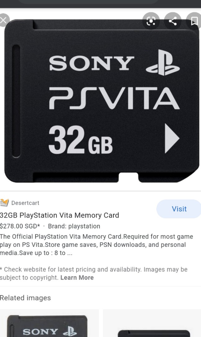 vita memory card