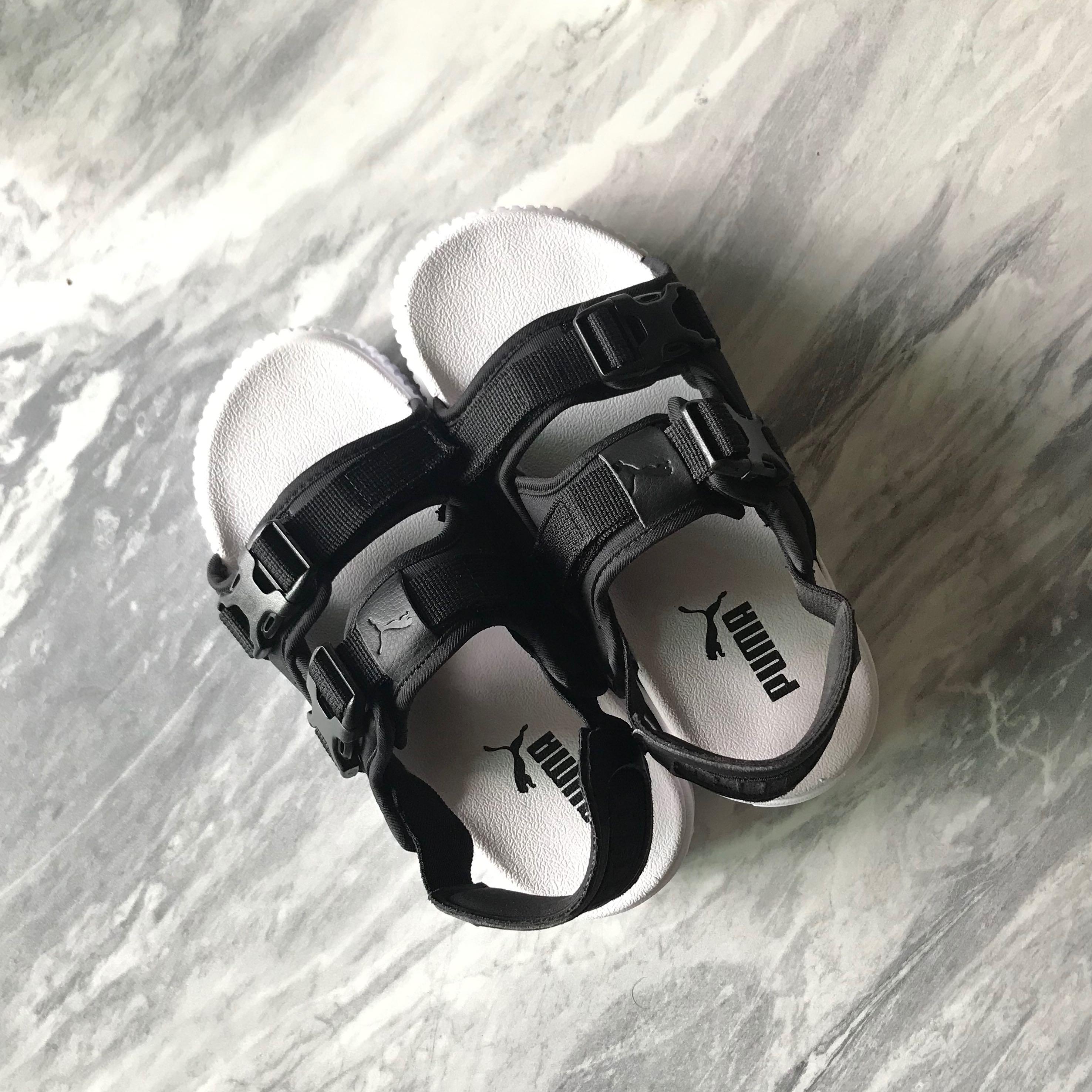 Puma platform best sale slides black