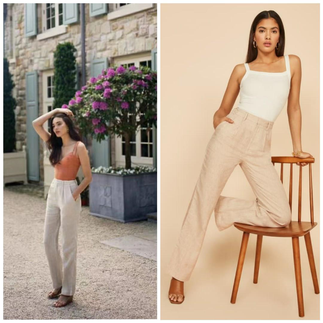 Lou Grey Crosshatch Linen Pants I Only Wear Comfy Pants, And These 13 (With  Pockets) Are My Favorite Picks Right Now POPSUGAR Fashion Photo