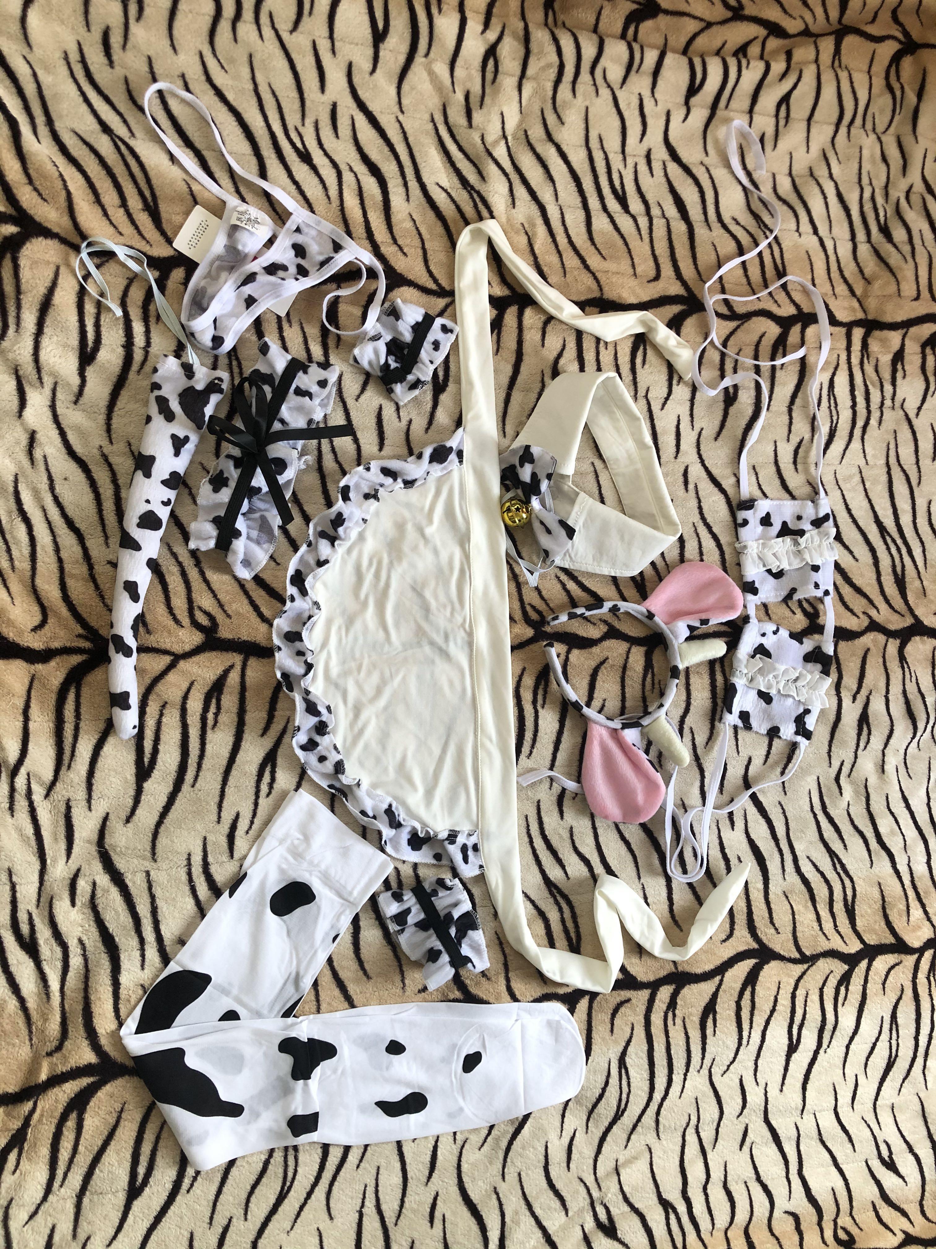 Sexy cow lingerie set, Women's Fashion, Swimwear, Bikinis & Swimsuits ...
