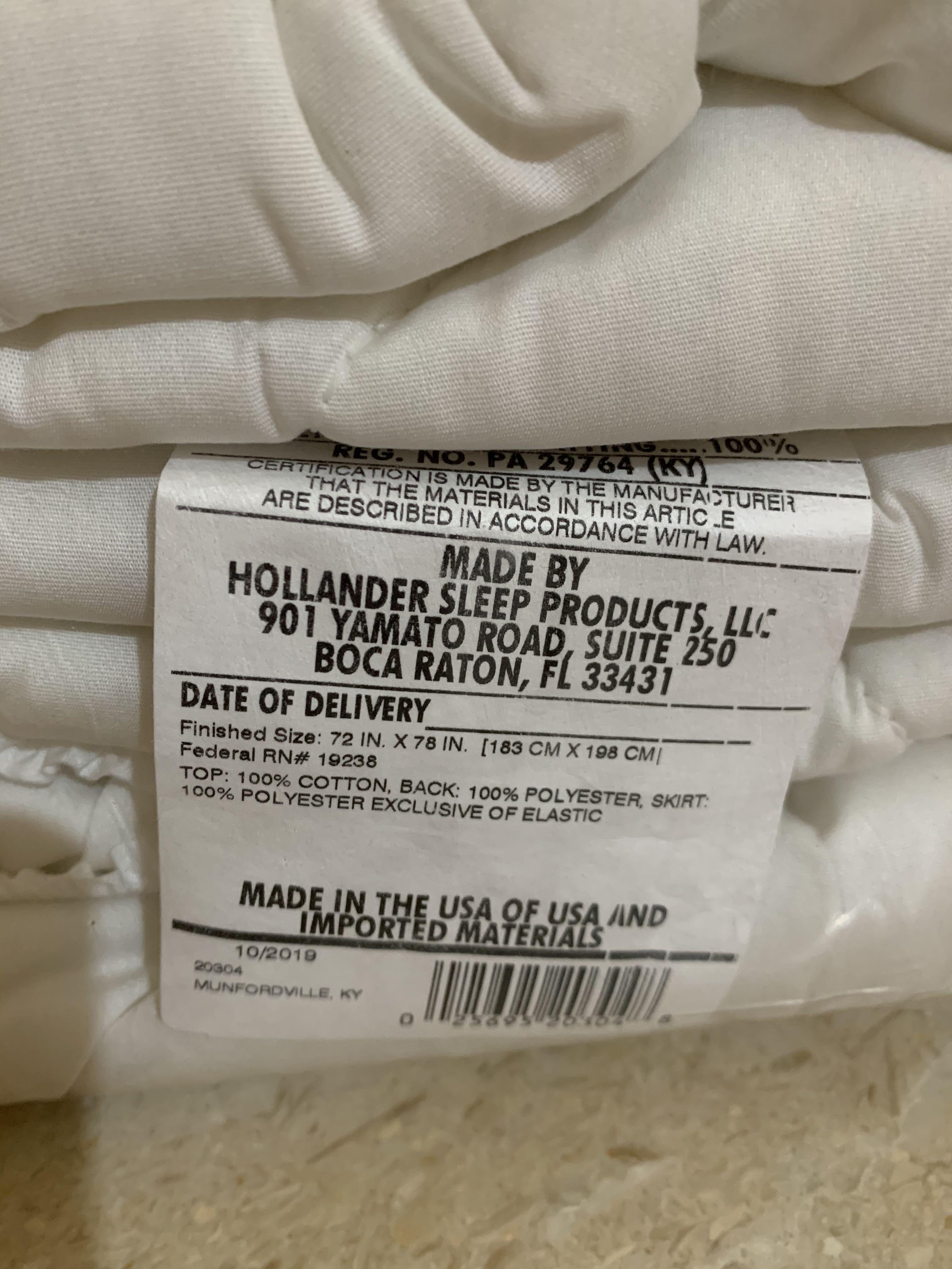 Hollander sleep products 19238 top