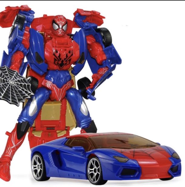SpiderMan transformer, 兒童＆孕婦用品, 嬰兒玩具 Carousell