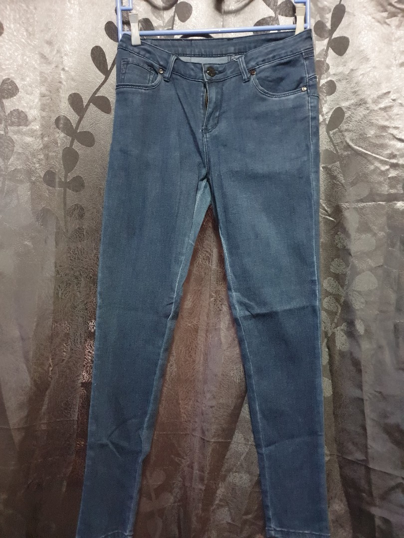 super skinny blue jeans