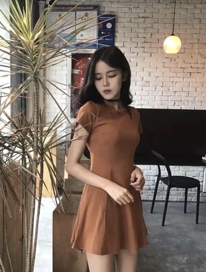 Ulzzang Skater Dress Women s Fashion Dresses Sets Dresses on Carousell