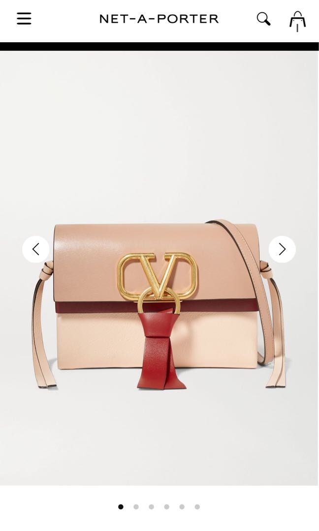 Valentino Pink Valentino Garavani Small VRing Shoulder Bag