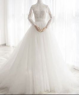 Pre Order Nude Mermaid Boho Wedding Evening Prom Dress Gown Rb1936 Women S Fashion Bridal Wear On Carousell