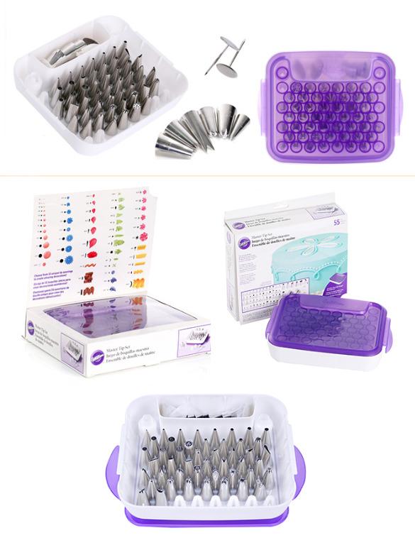 Wilton Master Tip Set Cake Decorating Tips Set, 55Piece Cake